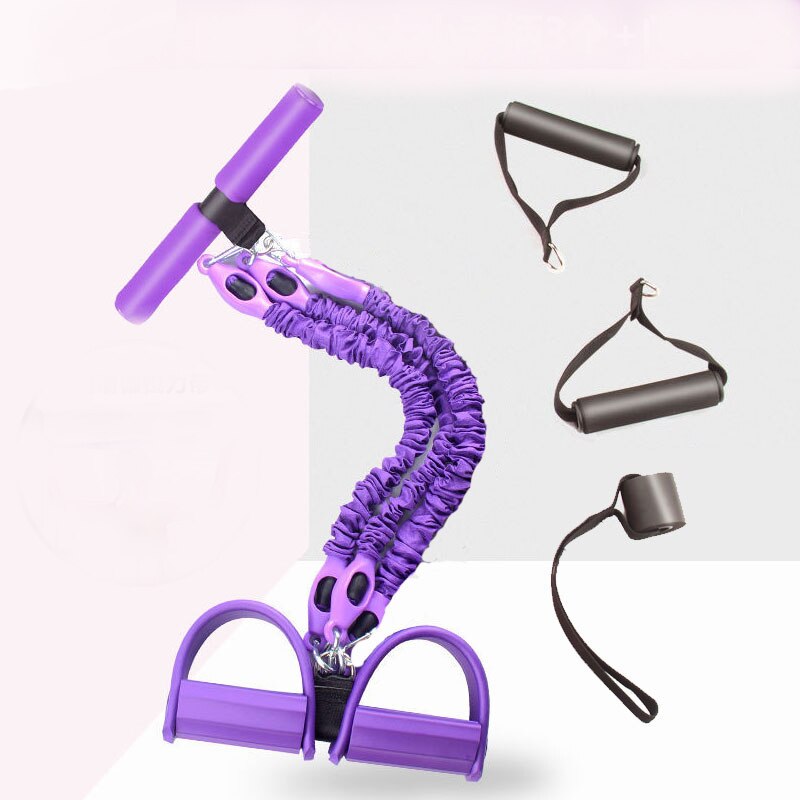 Multifunction Fitness Pedal Exerciser with Pull Rope
