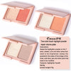 Two-Tone Blush Highlighter & Contour Palette