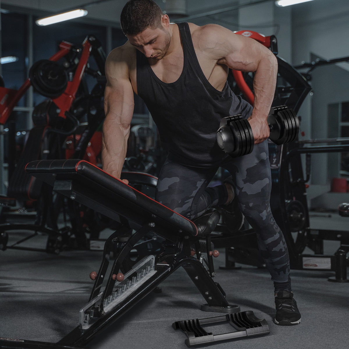 52LB Adjustable Steel & Plastic Dumbbell