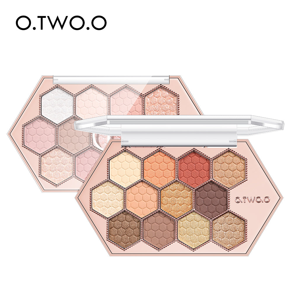 12-Color Honeycomb Diamond Eyeshadow Palette