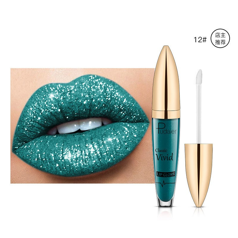18-Color Shiny Glitter Lip Gloss