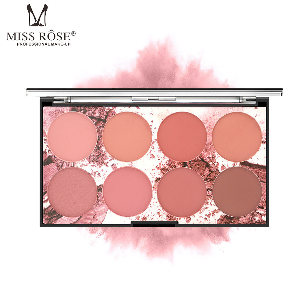 Miss Rose 8-Color Matte Blush Palette