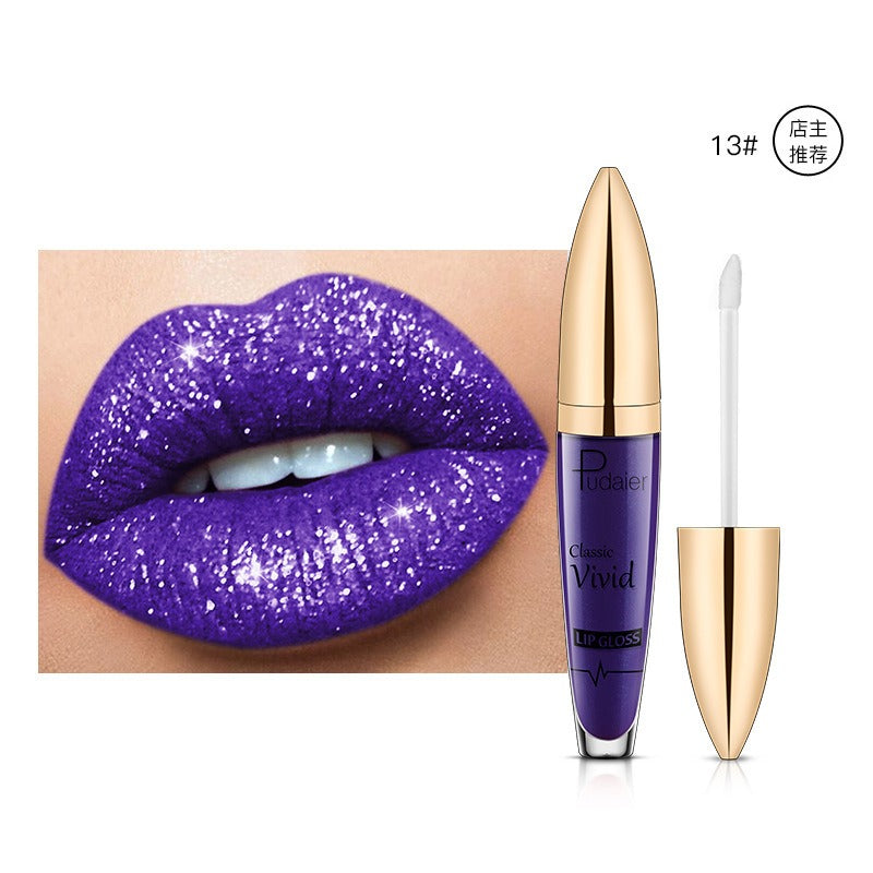 18-Color Shiny Glitter Lip Gloss