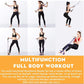 Multifunction Fitness Pedal Exerciser with Pull Rope