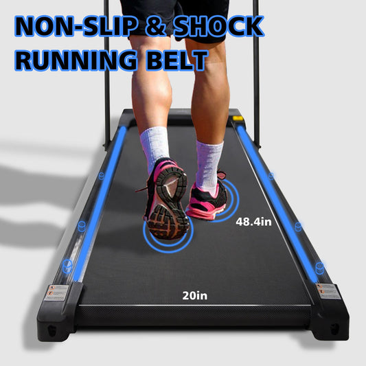 2-in-1 Folding Walking Pad Treadmill