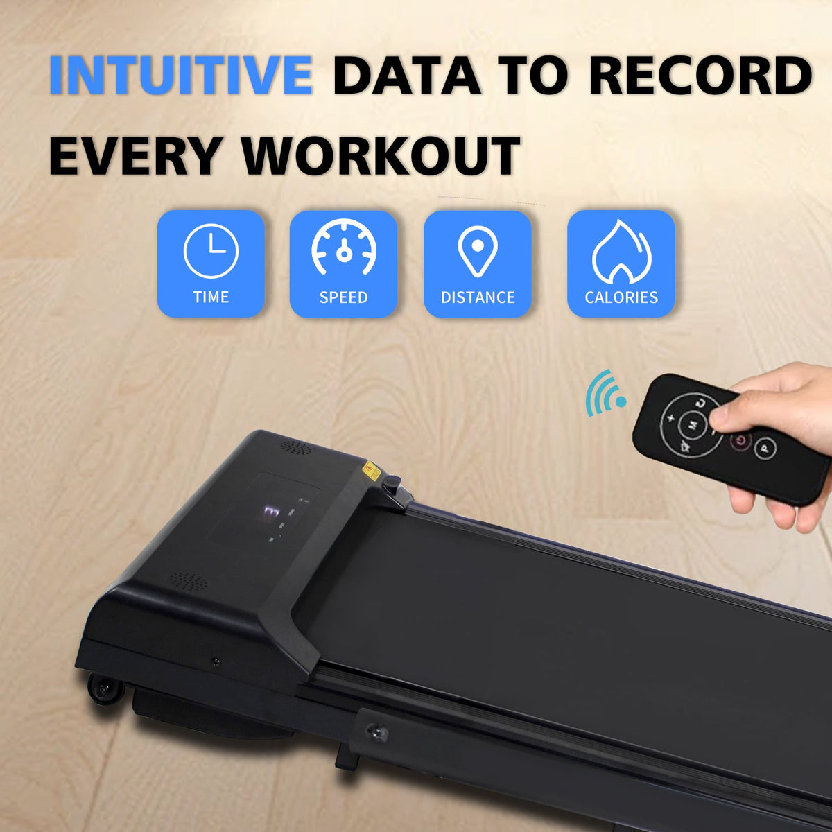 2-in-1 Folding Walking Pad Treadmill