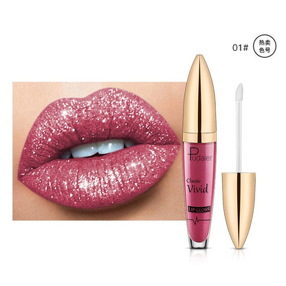18-Color Shiny Glitter Lip Gloss