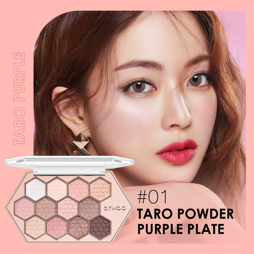 12-Color Honeycomb Diamond Eyeshadow Palette
