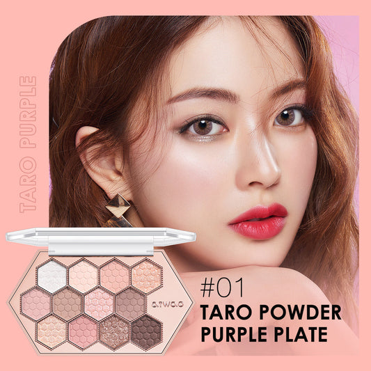12-Color Honeycomb Diamond Eyeshadow Palette