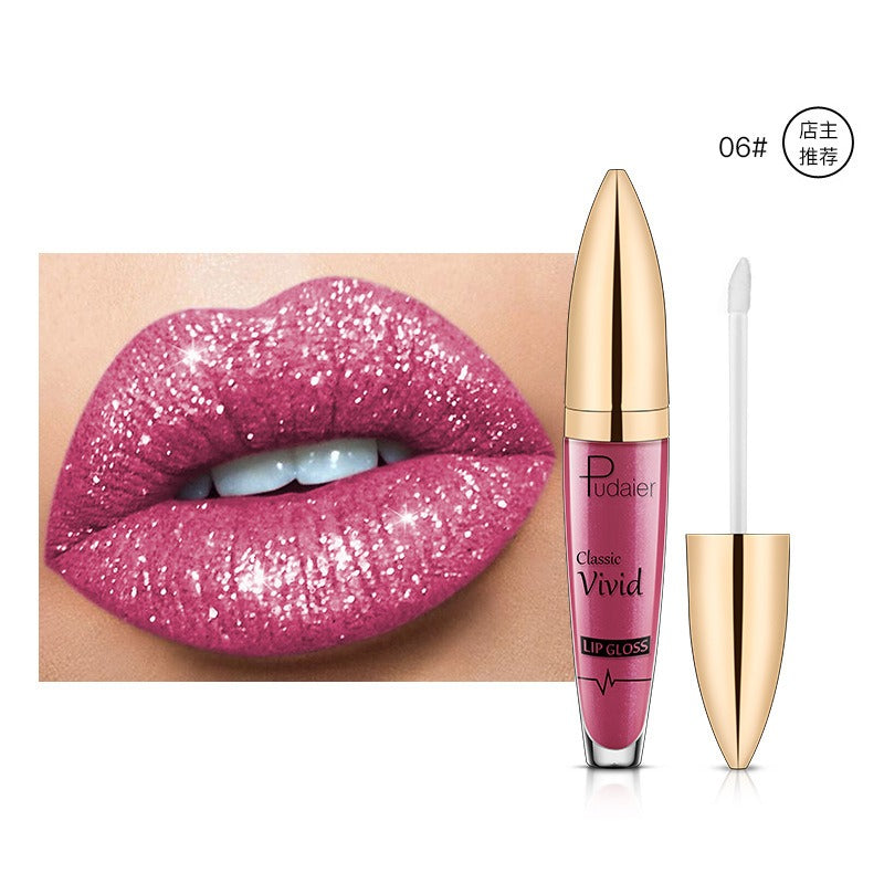 18-Color Shiny Glitter Lip Gloss
