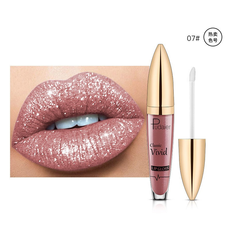 18-Color Shiny Glitter Lip Gloss