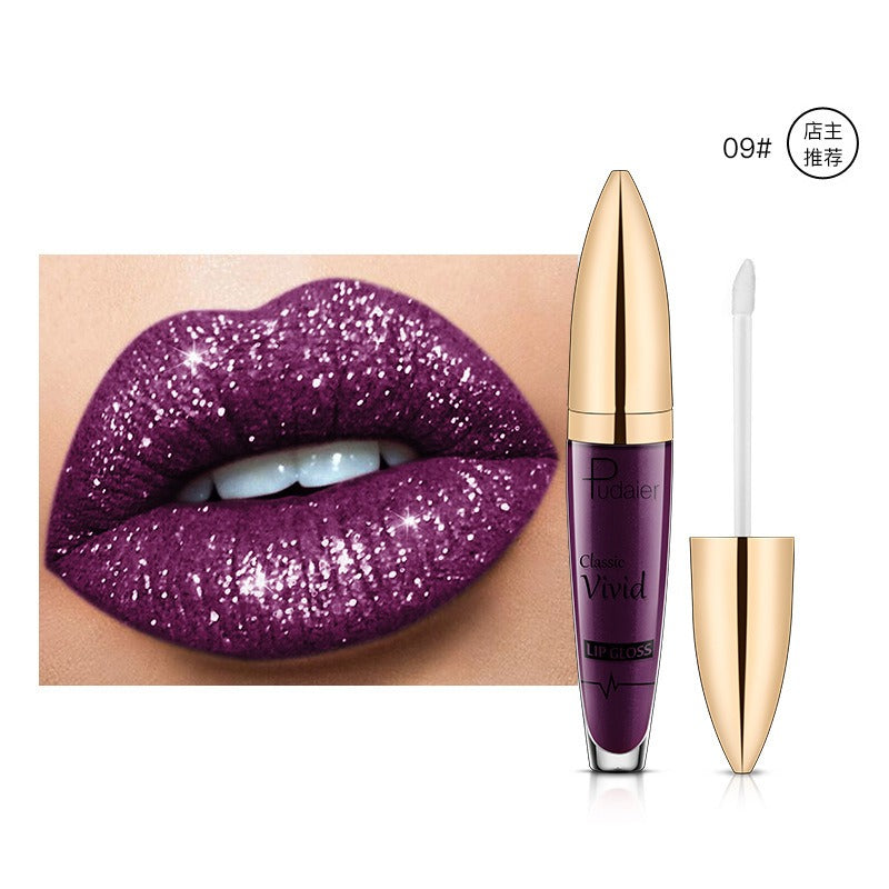 18-Color Shiny Glitter Lip Gloss