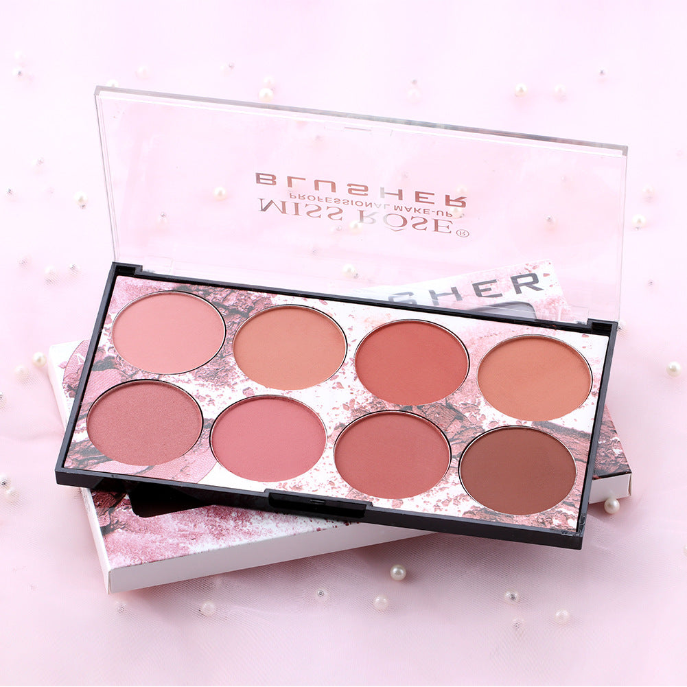 Miss Rose 8-Color Matte Blush Palette