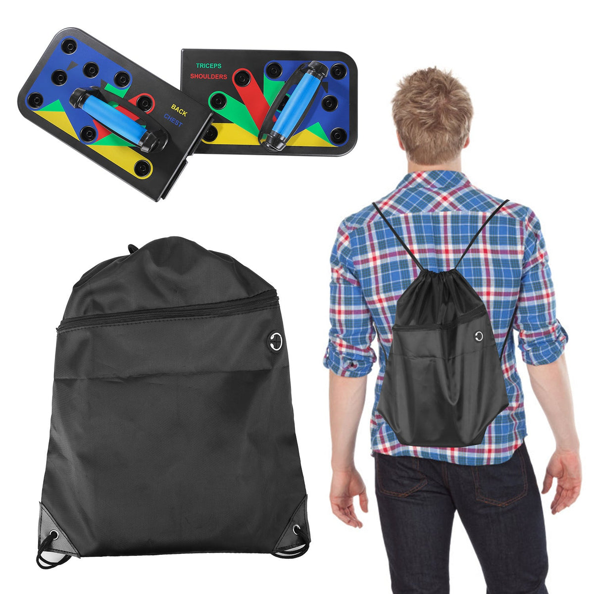 Foldable Multi-Function Push-Up Board