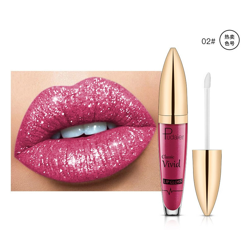 18-Color Shiny Glitter Lip Gloss
