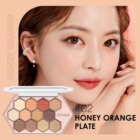 12-Color Honeycomb Diamond Eyeshadow Palette