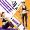 Multifunction Fitness Pedal Exerciser with Pull Rope