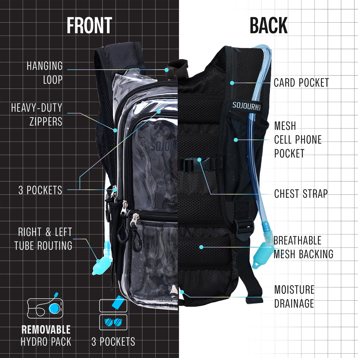 Medium Hydration Pack Backpack