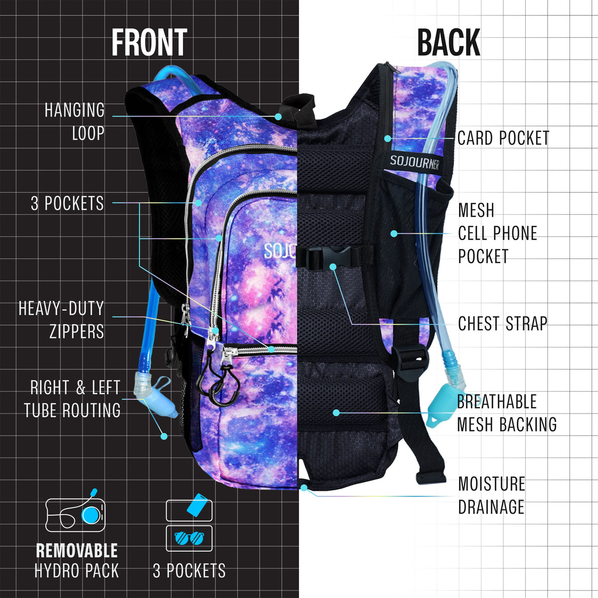 Medium Hydration Pack Backpack