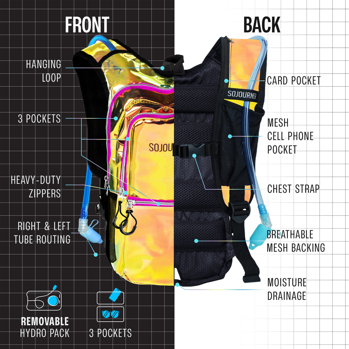 Medium Hydration Pack Backpack
