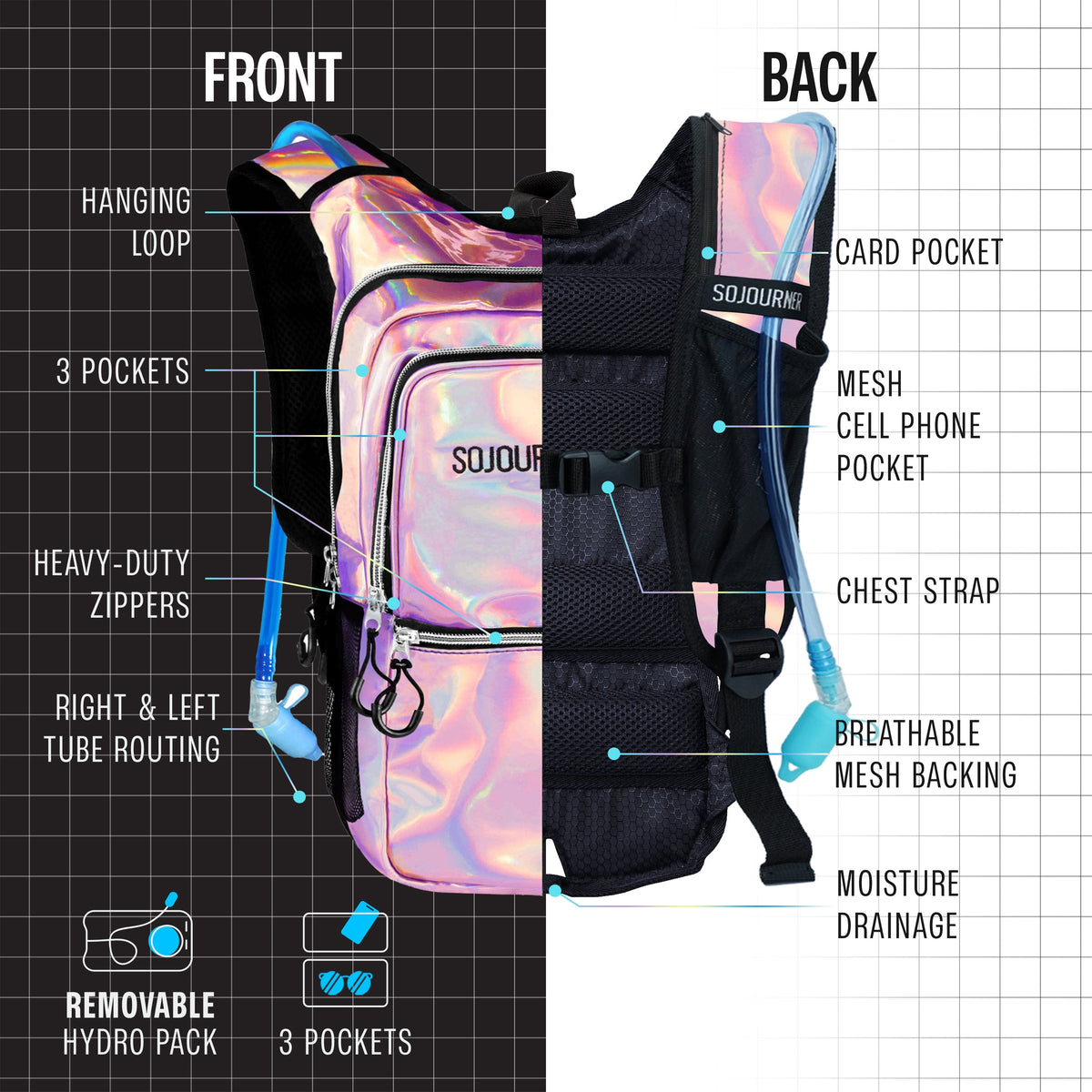 Medium Hydration Pack Backpack