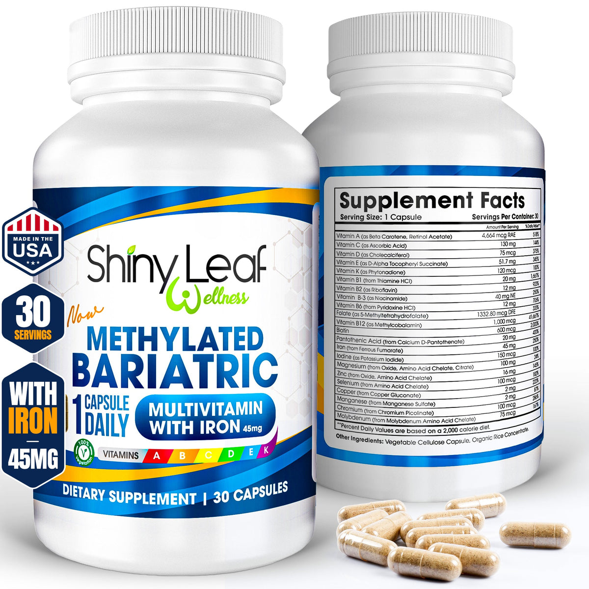 Methylated Bariatric Multivitamin with Iron
