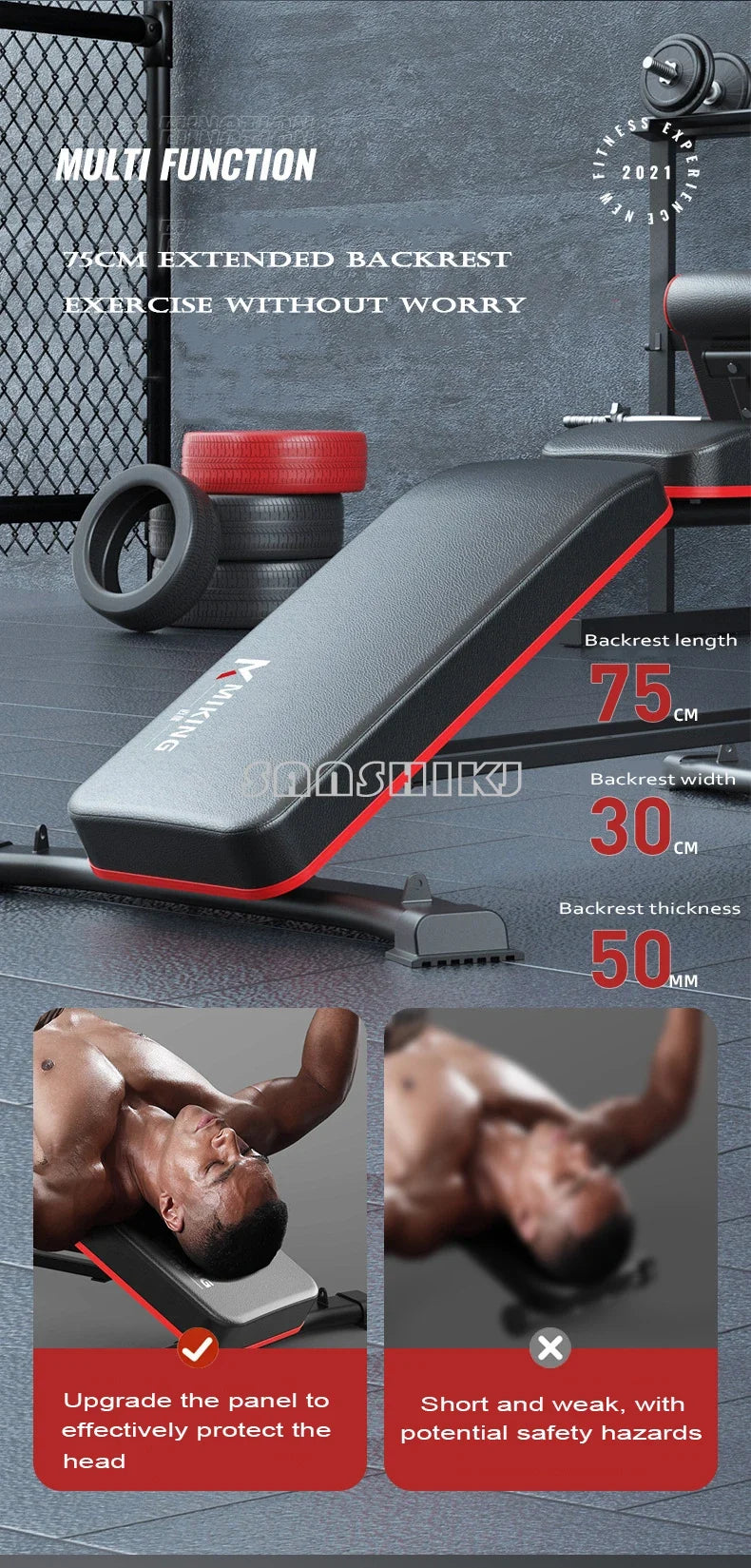 Multifunction Weightlifting & Abdominal Bench