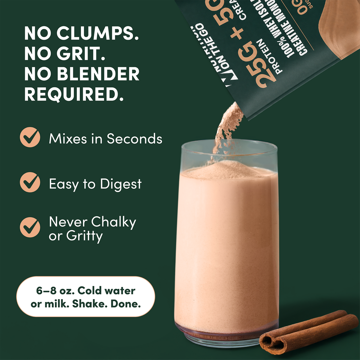 2-in-1 Whey Protein Isolate & Creatine Packets