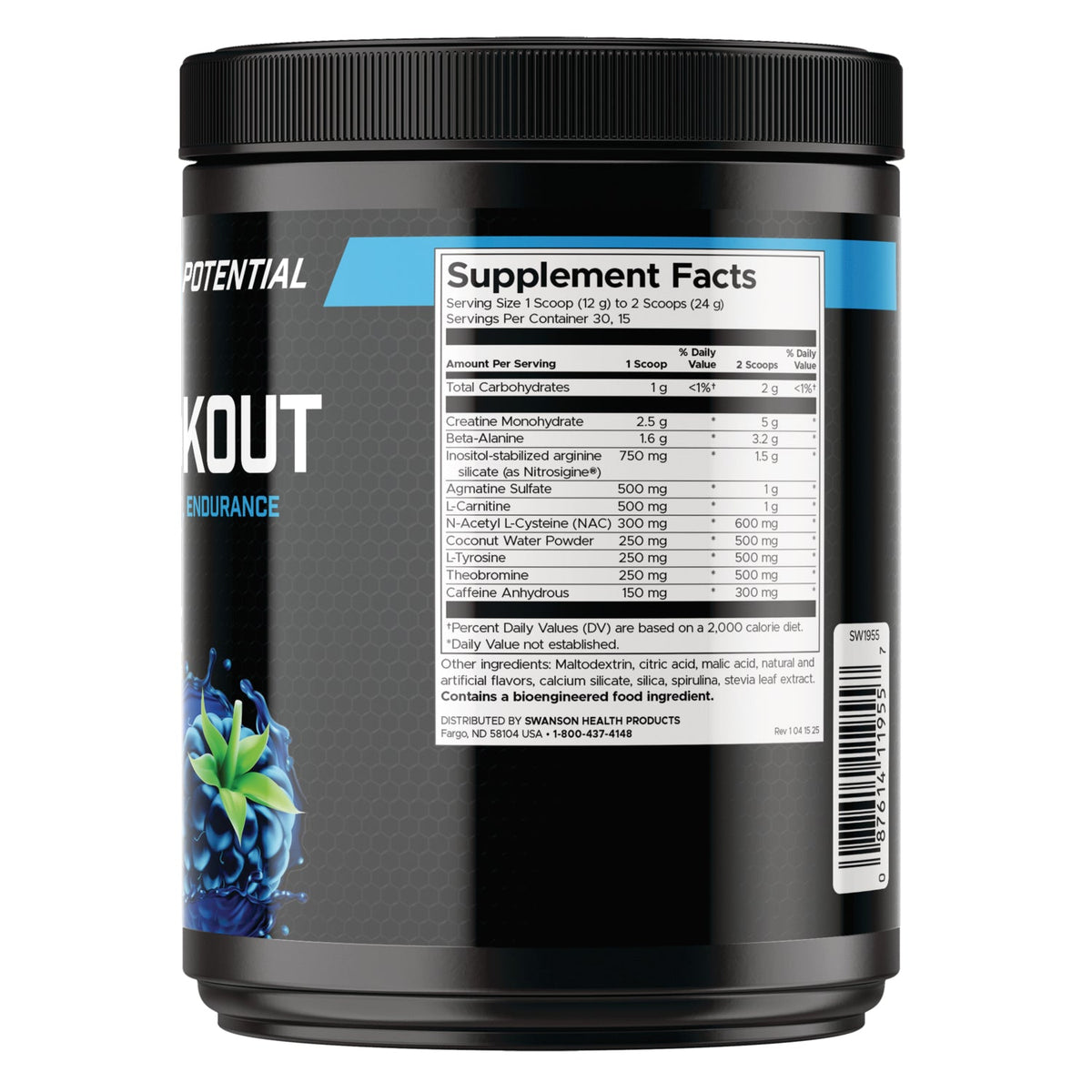 Full Potential Blue Raspberry Pre-Workout