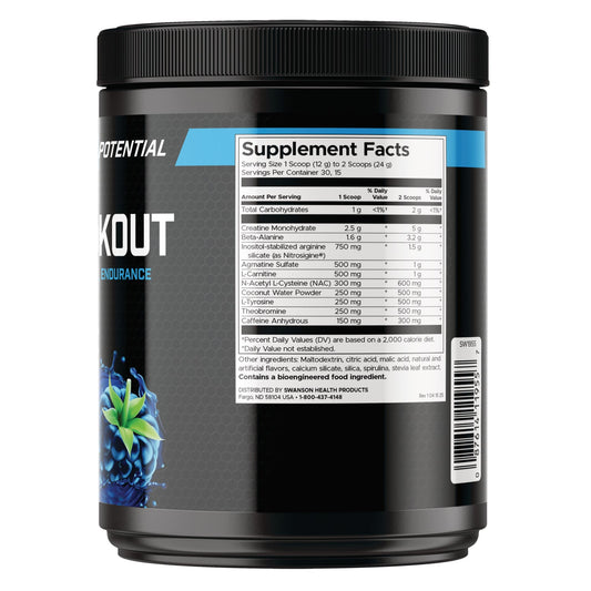 Full Potential Blue Raspberry Pre-Workout
