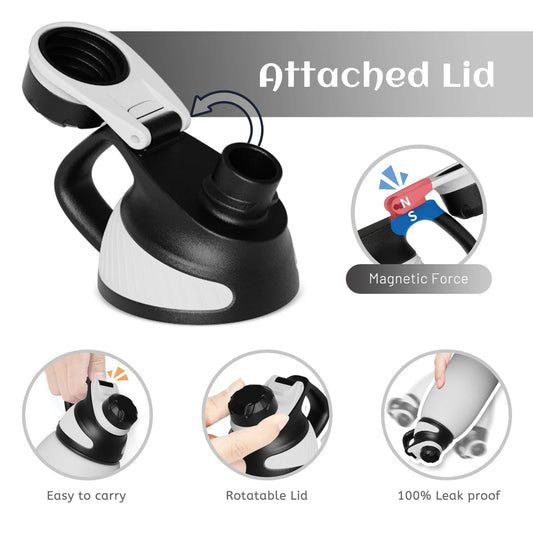 1500ml Insulated Water Bottle with Magnetic Lid