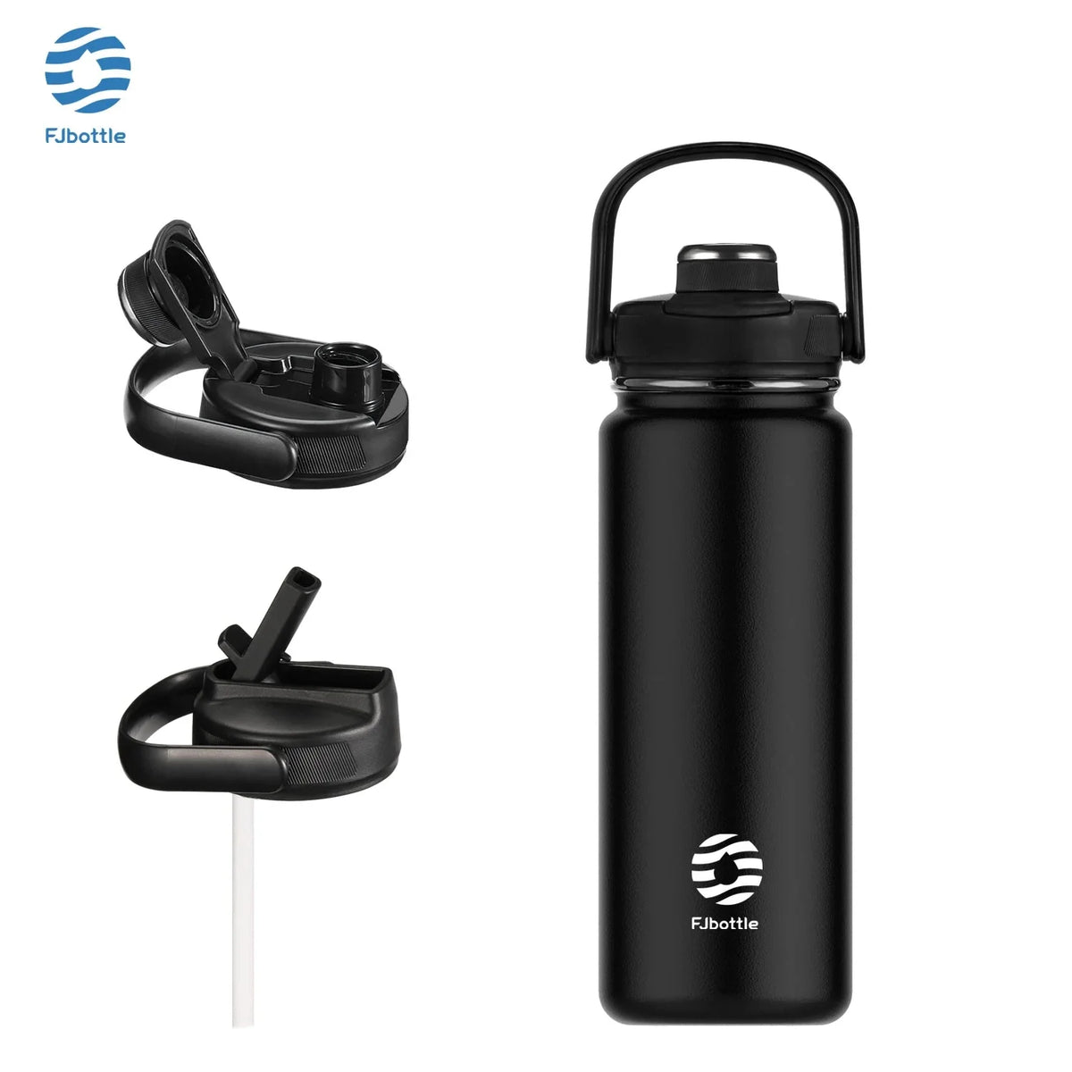 Insulated Water Bottle with Straw Lid