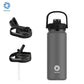 Insulated Water Bottle with Straw Lid