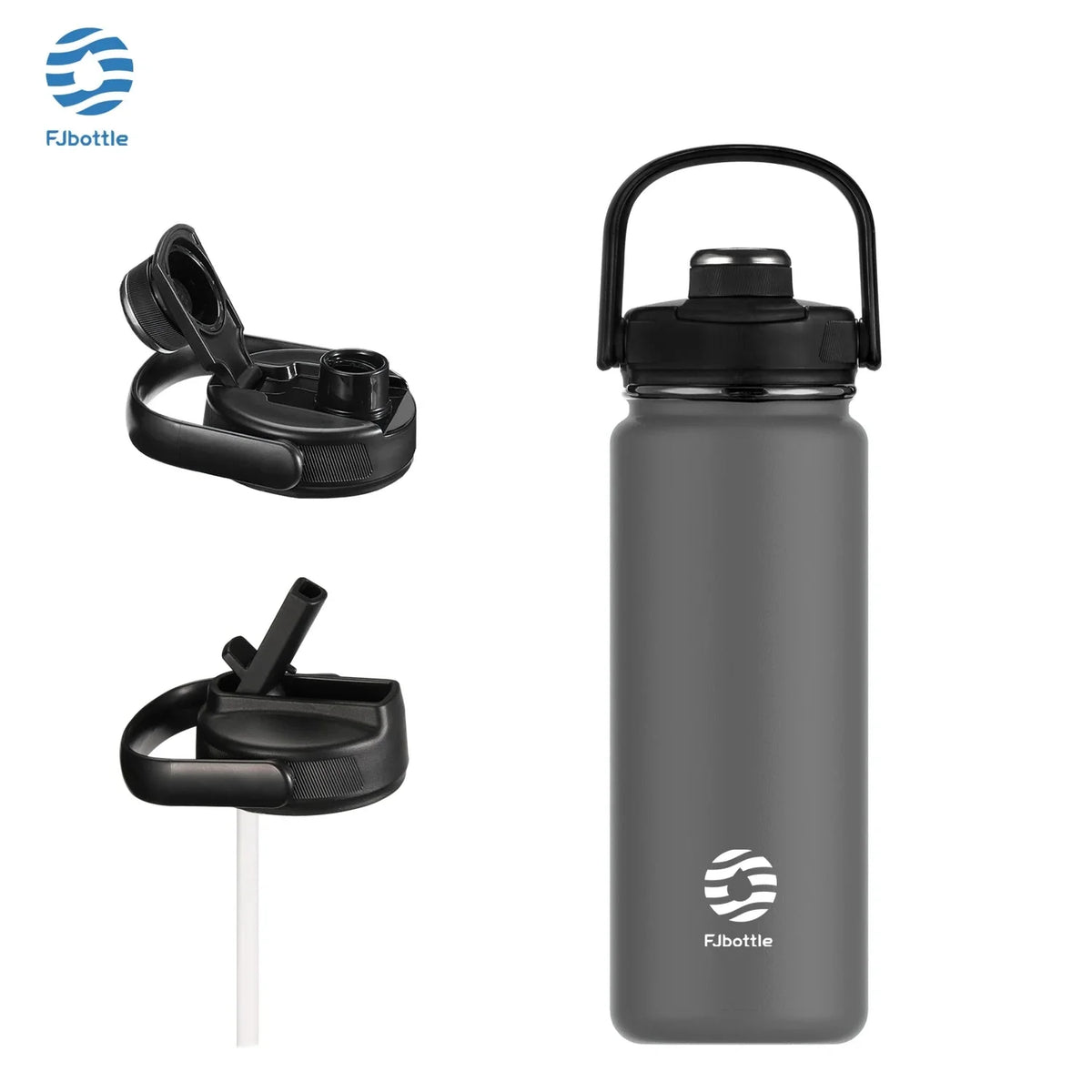 Insulated Water Bottle with Straw Lid