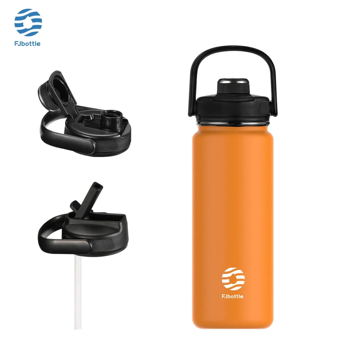 Insulated Water Bottle with Straw Lid