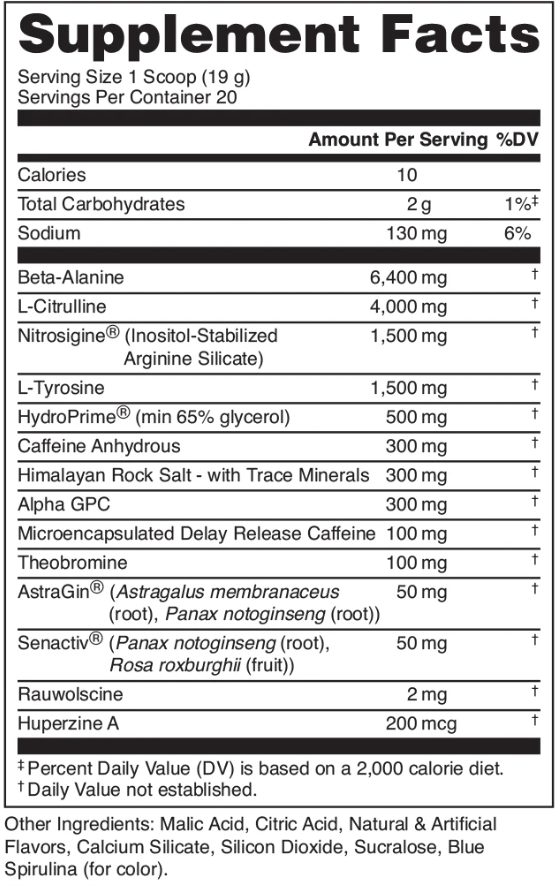 Bucked Up High-Stimulant Pre-Workout