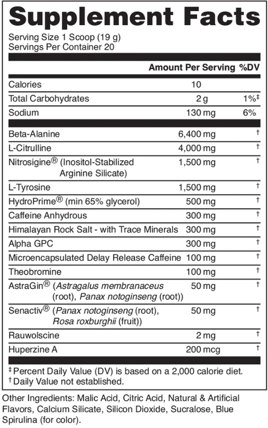 Bucked Up High-Stimulant Pre-Workout